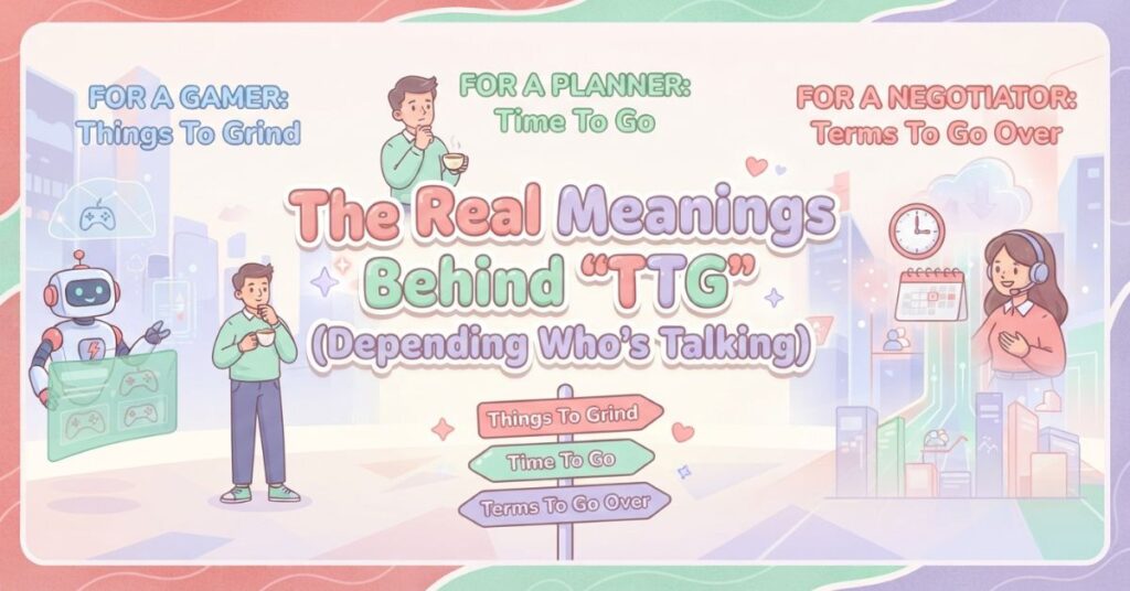 The Real Meanings Behind “TTG” (Depending Who’s Talking)