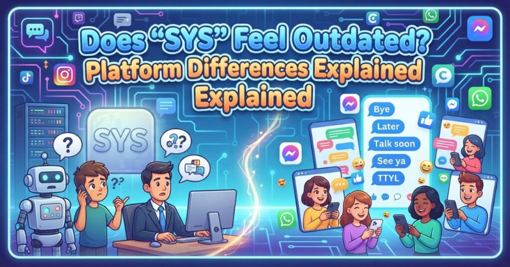 Breaking Down What “SYS” Actually Communicatese