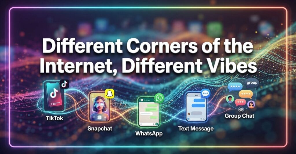 Different Corners of the Internet, Different Vibes