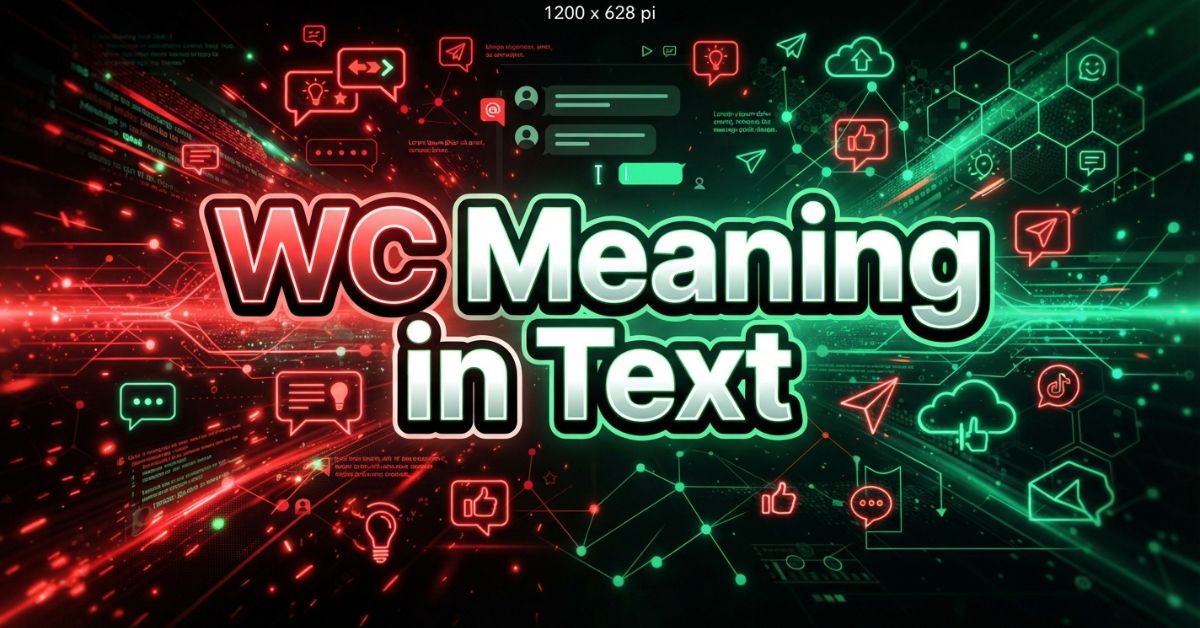 WC Meaning in Text