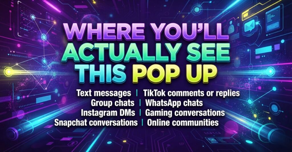 Where You’ll Actually See This Pop Up