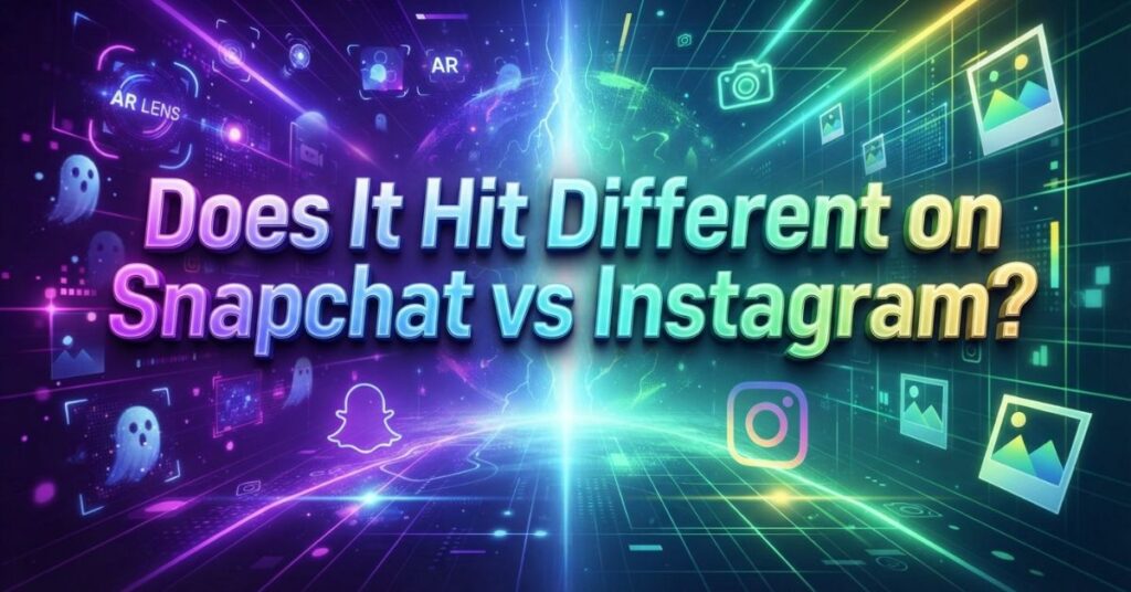 Does It Hit Different on Snapchat vs Instagram?